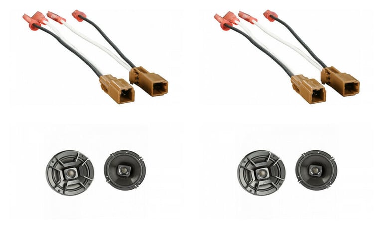 Polk Audio Front+Rear 6.5" Speaker Replacement Kit For 2007-2012 Nissan Altima Image 1