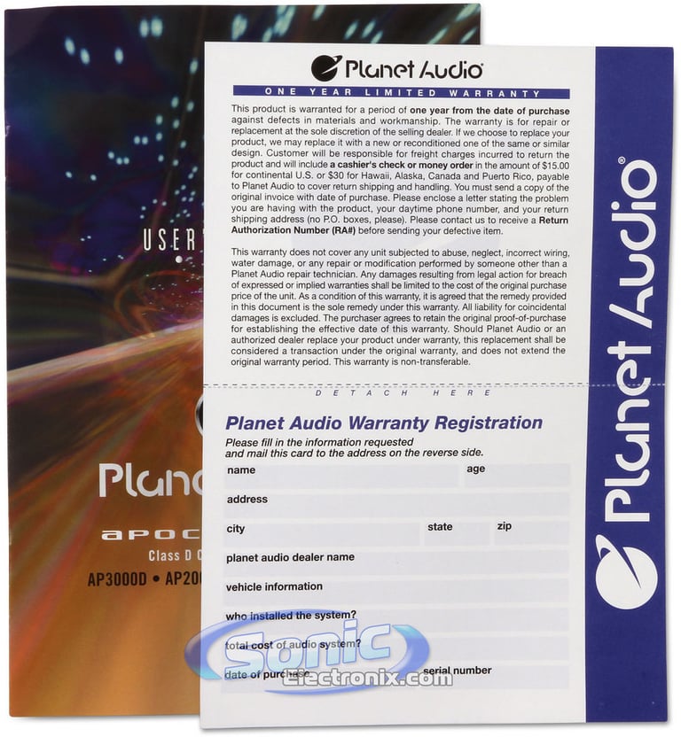 Planet Audio AP1500D Image 8
