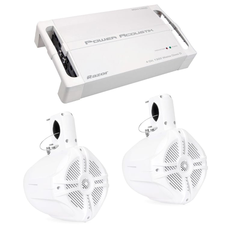 Power Acoustik MSA4‐1300D with Belva BWT6LED Image 1