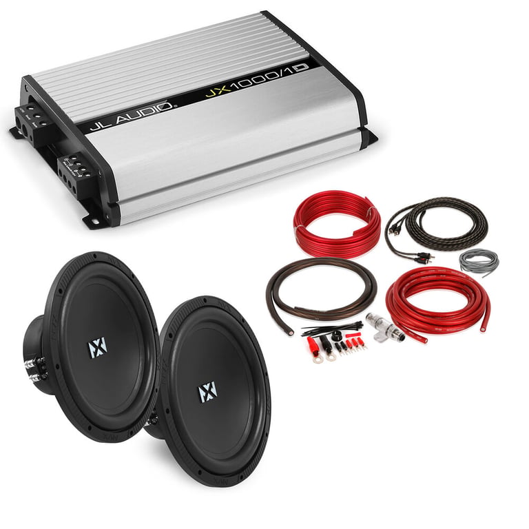 JL Audio JX1000/1D with (2) NVX NSW124v2 Subwoofers + Amp Kit Image 1