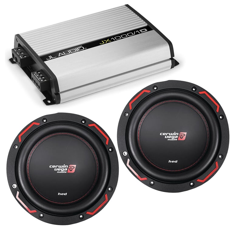 JL Audio JX1000/1D with (2) Cerwin-Vega H7104D Subwoofers Image 1
