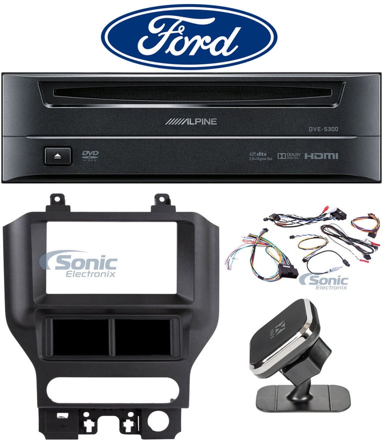 Alpine DVE-5300 Bundle #100 for select Ford Mustang Vehicles Image 1