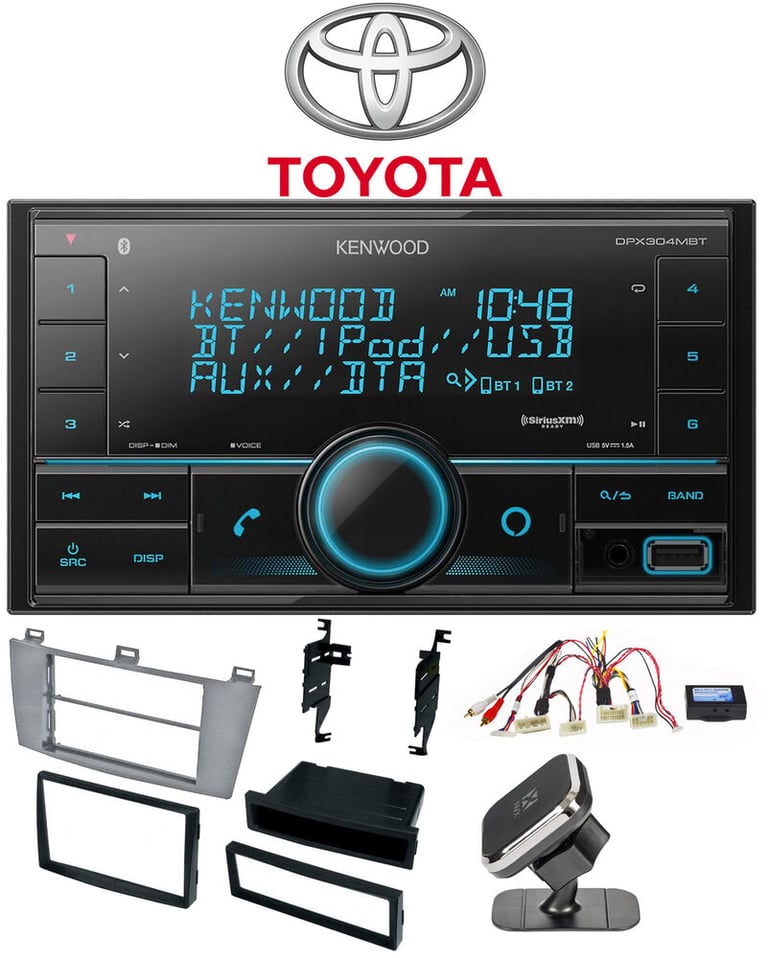 Kenwood DPX304MBT Bundle #73 for select Toyota Solara Vehicles Image 1
