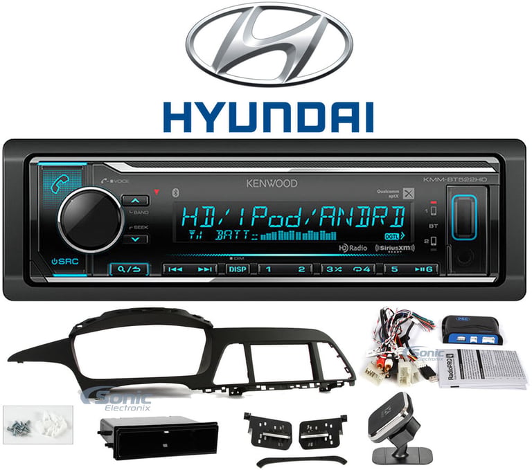 Kenwood KMM-BT522HD Bundle #92 for select Hyundai Sonata Vehicles Image 1