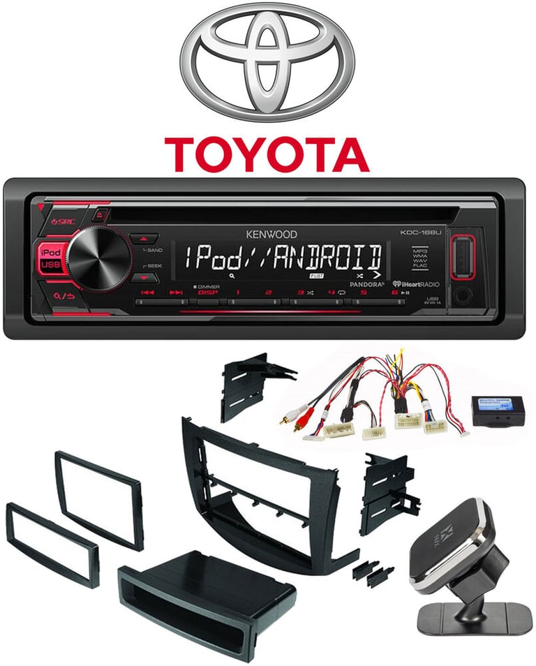 Kenwood KDC-168U Bundle #110 for Select Toyota and Lexus Vehicles Image 1