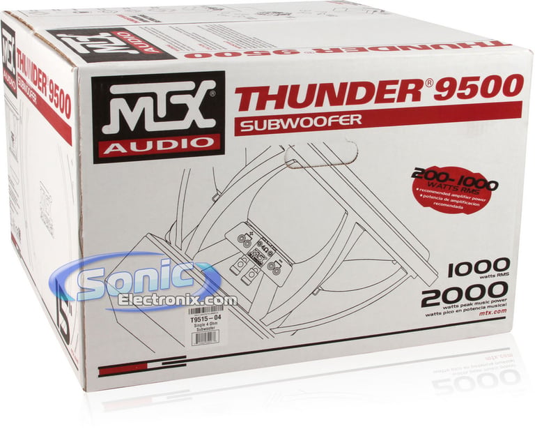 MTX Audio 2000 Watt 15" Superwoofer T9515-44 Image 7