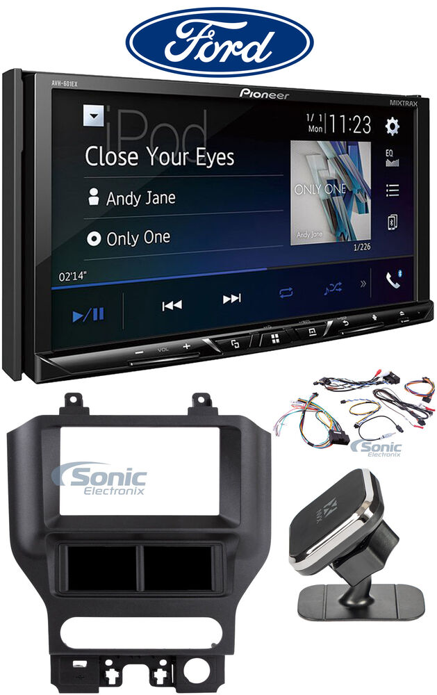 Pioneer AVH-601EX Limited Bundle #102 for select Ford Mustang Vehicles Image 1