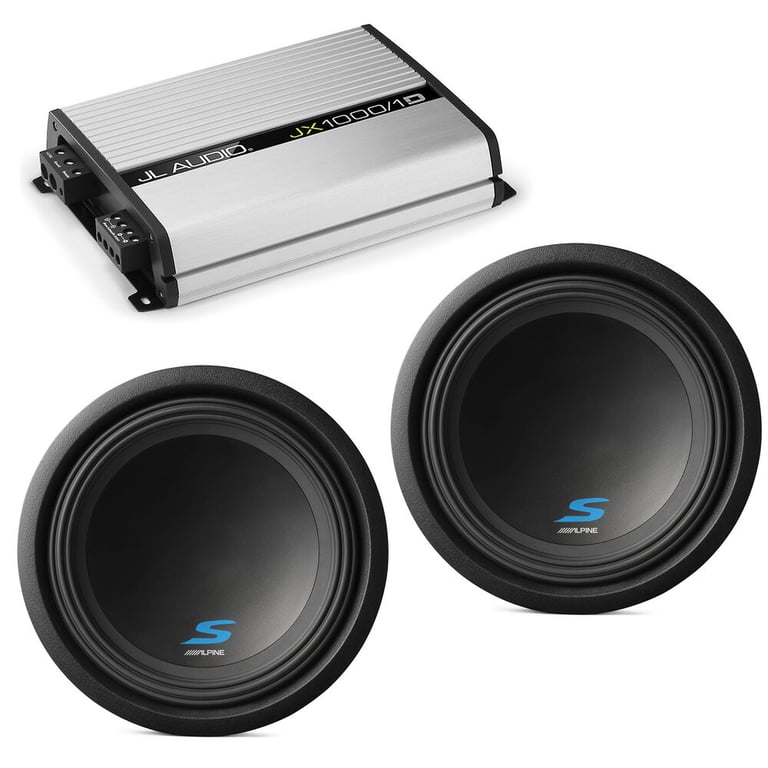 JL Audio JX1000/1D with (2) Alpine SWT10S2 Subwoofers Image 1