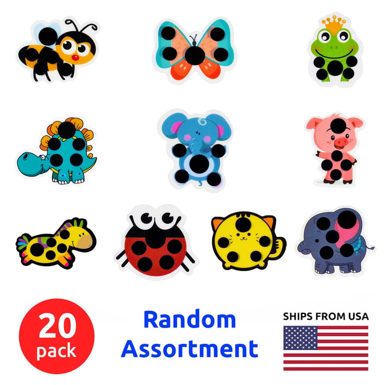 XRGO XTSTR9 Kid's cartoon thermometer strip (20-Pack) Image 1