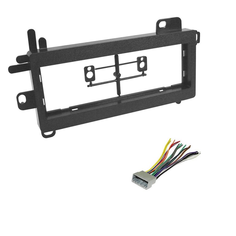 Single DIN Dash Kit and Wire Harness for Select Chrysler, Dodge & Jeep Vehicles Image 1