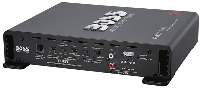 BOSS Audio R1100M Monoblock Amplifier with Bass Remote + Amp Kit Image 4