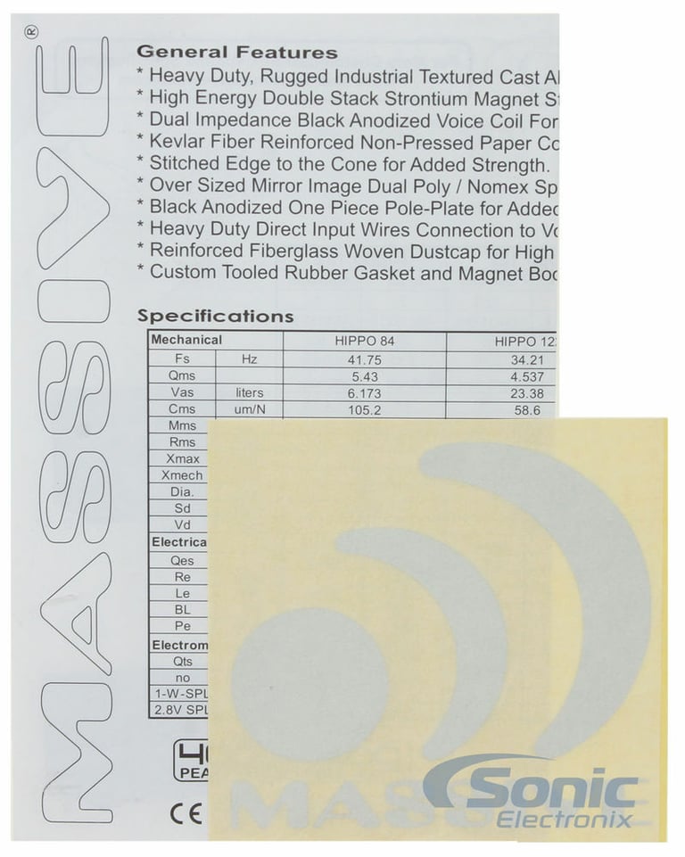 Massive Audio HIPPO84 Brandnew Open Box Image 6