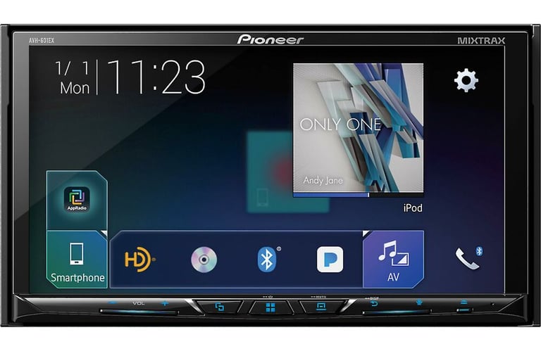 Pioneer AVH-601EX Limitedw with NVX Backup Camera Image 2