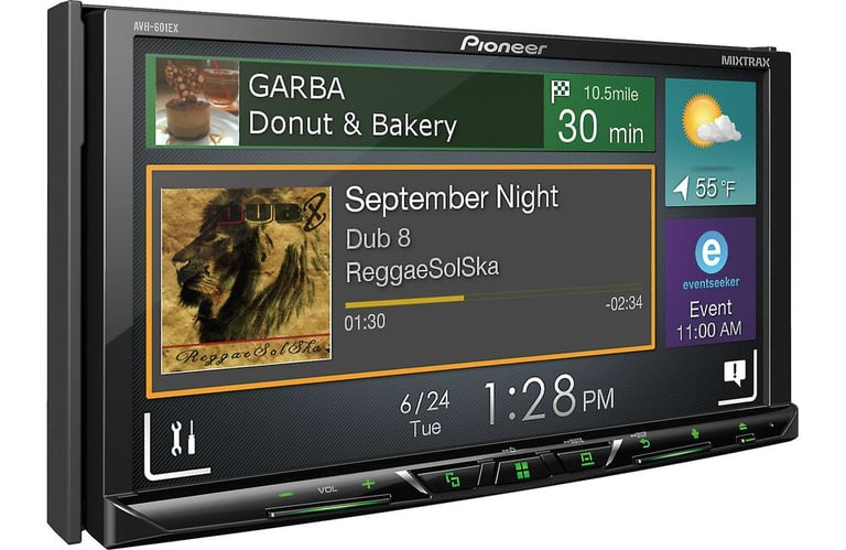 Pioneer AVH-601EX Limitedw with NVX Backup Camera Image 4