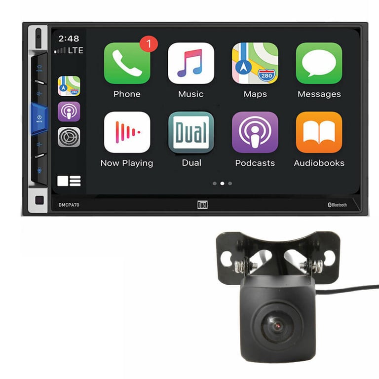 Dual DMCPA70 Multi-Media Receiver with Belva Backup + Free Backup Camera Image 1