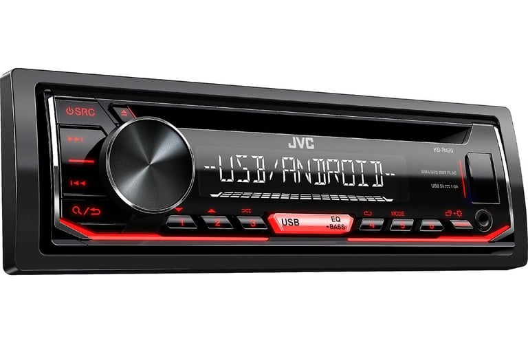 JVC KD-R490 with Belva Backup Camera Image 2