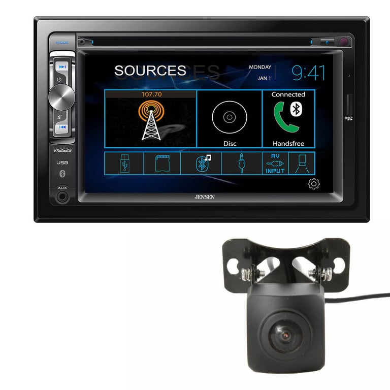Jensen VX2529 with Belva Backup Cam Image 1