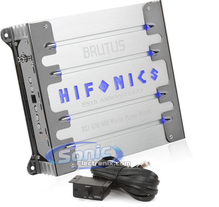 Hifonics BXi 608 R/B + Amplifier Kit Image 1