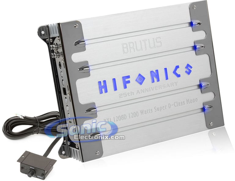 Hifonics Brutus BXi 1208D R/B + Amp Kit Image 1