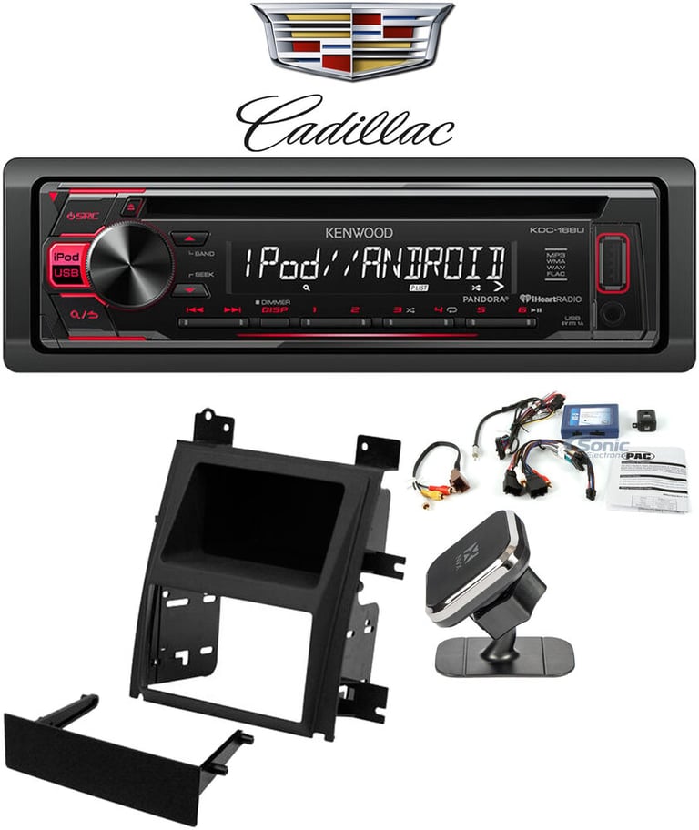 Kenwood KDC-168U Bundle #70 for select Cadillac Escalade Vehicles Image 1