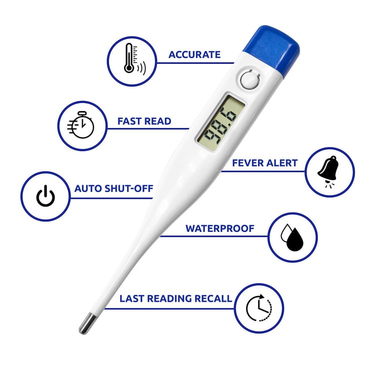 XRGO XPTD1 Digital Medical Thermometer (10-Pack) Image 2