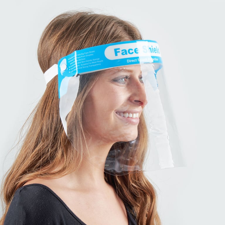 (10-Pack) XRGO Adjustable Medical Face Shield with Anti-fog Film (FaceShield1) Image 7