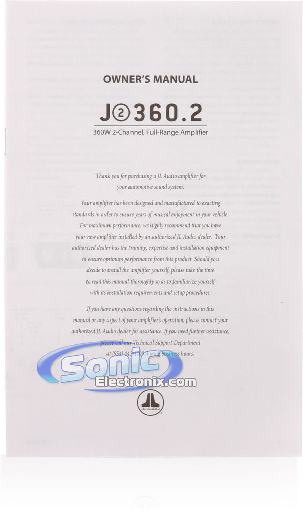 JL Audio J2 360.2 (J2360.2) Image 6