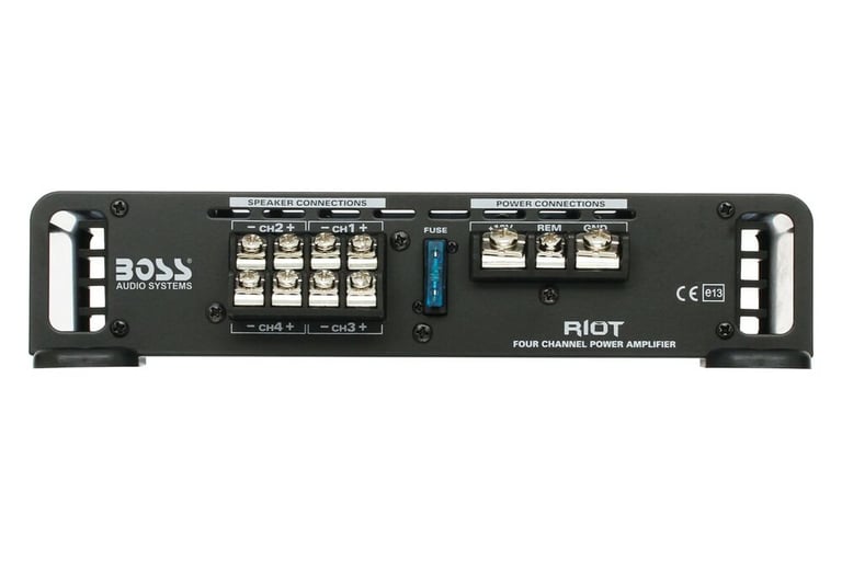 Boss R1004 Amplifier + (4) MTX Terminator 5.25" Speakers + Amp Kit Image 10