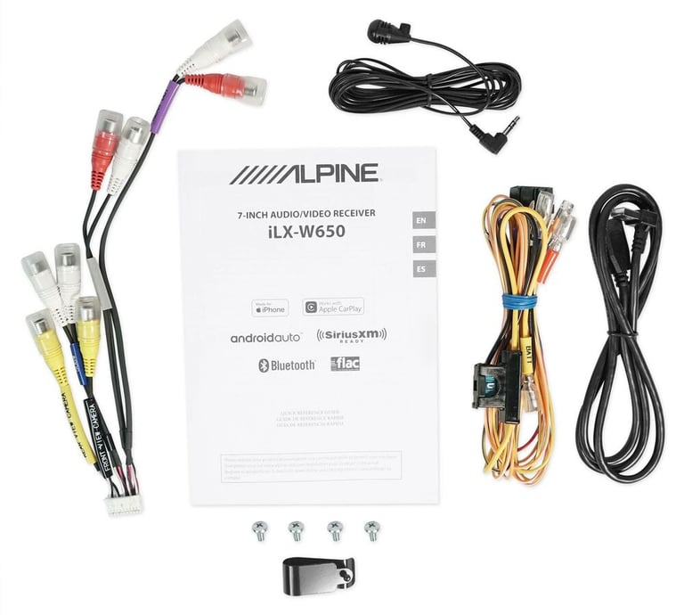 Alpine iLX-W650 + KTA-200M + W12S4 Package Image 11