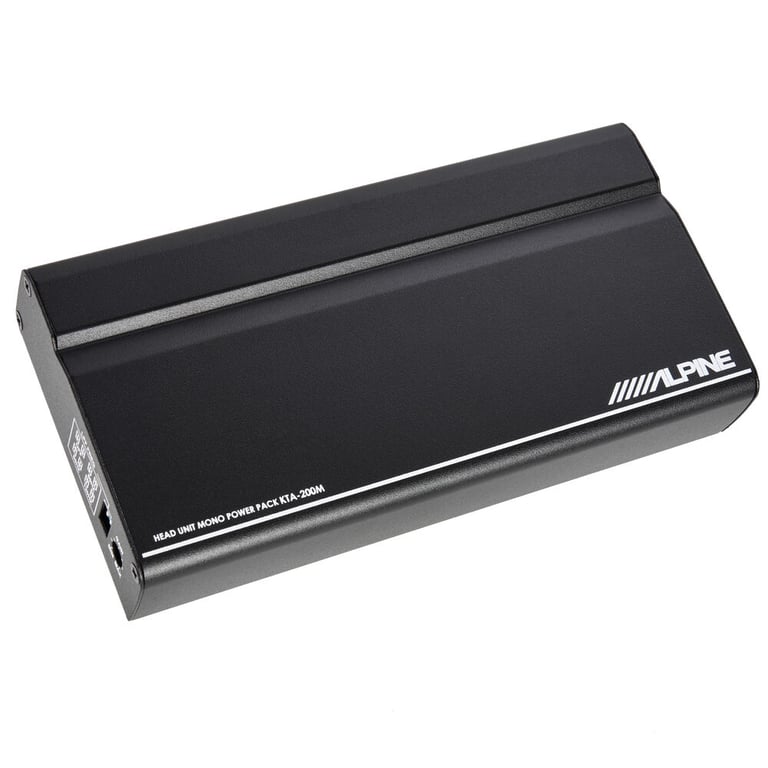 Alpine KTA-200M + Alpine SWT-S10 10" Sealed Subwoofer Tube Enclosure Package Image 8