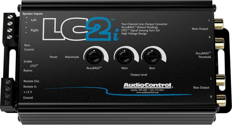 AudioControl LC2i - Black + Free NVX Complete Bass Knob Image 2