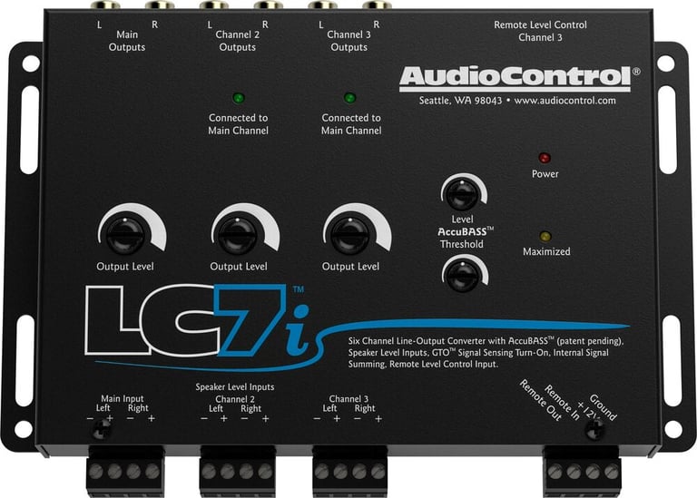AudioControl LC7i - Black + Free NVX Complete Bass Knob Image 2