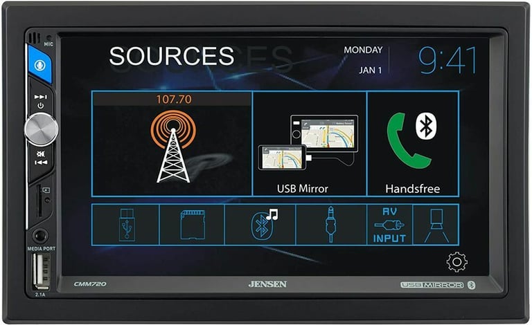 Jensen CMM720 (Doesn't Play CD's) + Belva Backup Camera Image 3