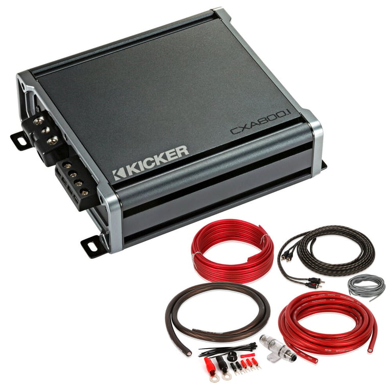 Kicker 46CXA8001 with Amplifier Wiring Kit Image 1
