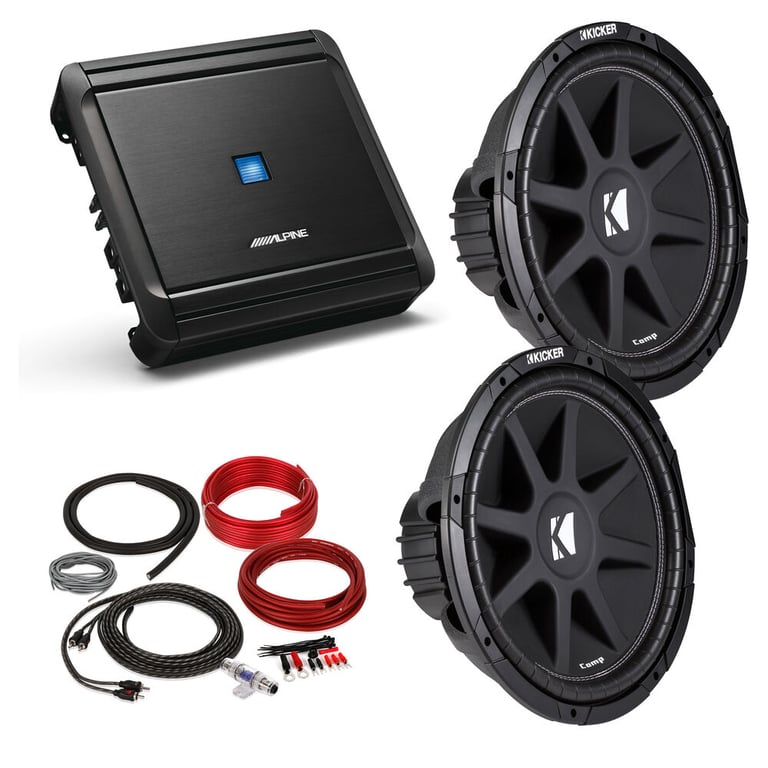 Alpine MRV-M500 + (2) Kicker 12" Subwoofers + Belva Amp Kit Image 1