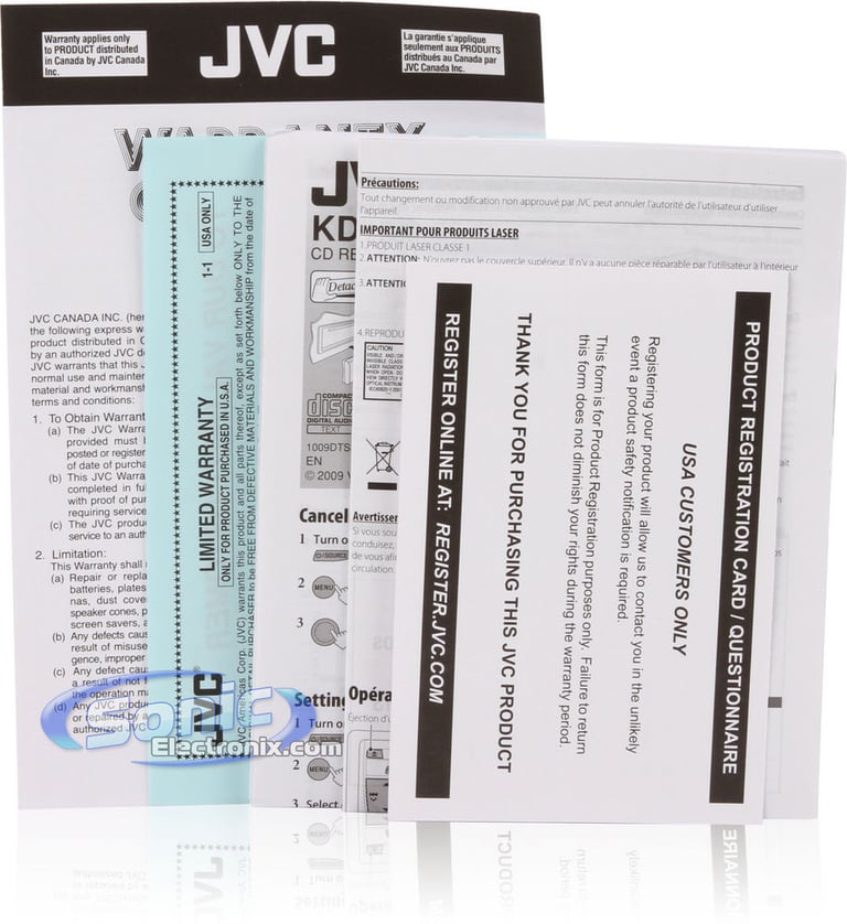 JVC KD-PKR418 (KD-R418 + CS-XM620) Image 9