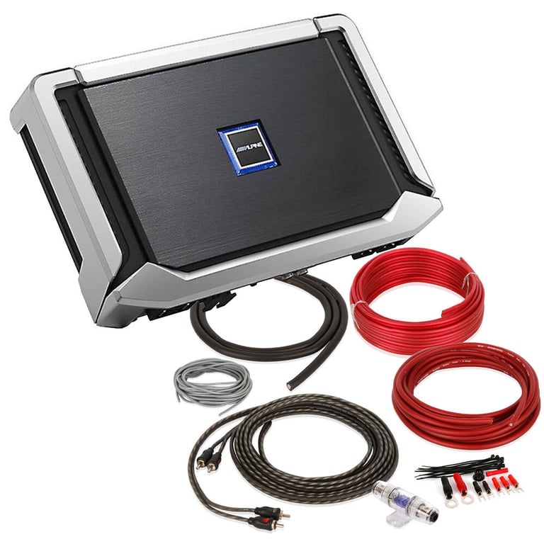 Alpine X-A90M Amplifier + Free High Quality NVX Amp Kit Image 1