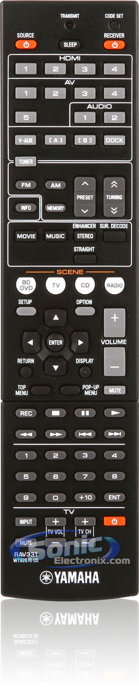 Yamaha RX-V367BL Image 8