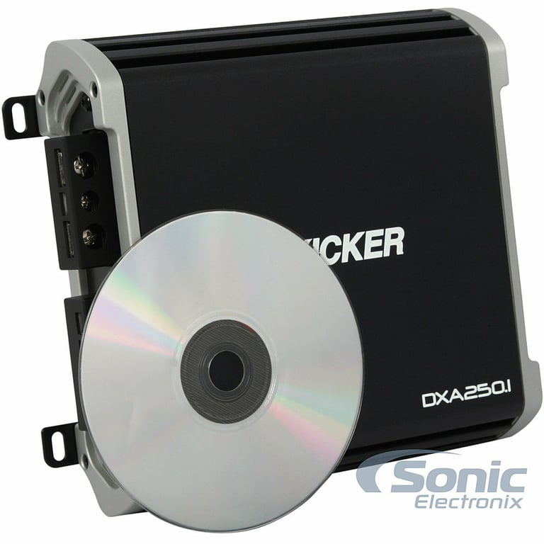Kicker 500W Monoblock Amplifier + Rockford Fosgate 15" Subwoofer + Belva Amp Kit Image 3