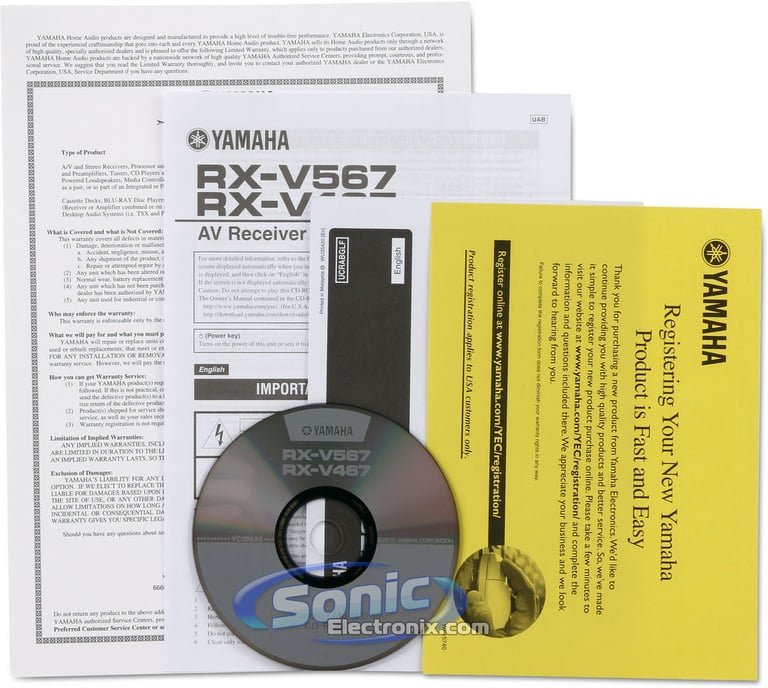 Yamaha RX-V567BL Image 10