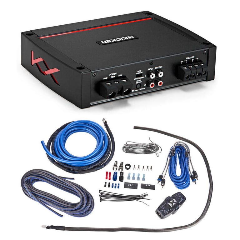 Kicker KXA800.1 (44KXA8001) + Free Amp Kit Image 1