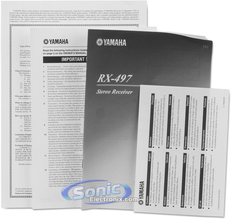 Yamaha RX-497 Image 10