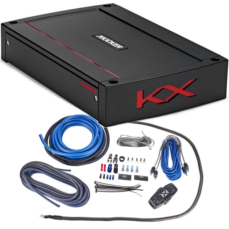 Kicker KXA1200.2 (44KXA12002) + High Quality NVX Amp Kit Image 1