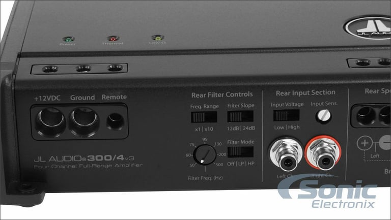 JL Audio Slash 300/4v3 Amplifier + Free High Quality NVX Amp Kit Image 6