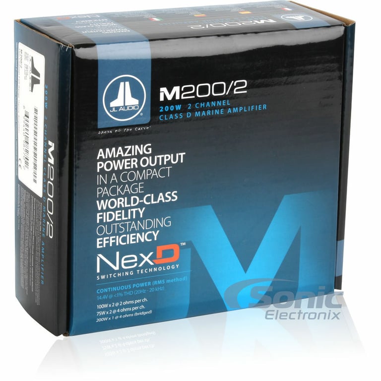 JL Audio M200/2 with Amplifier Wiring Kit Image 7