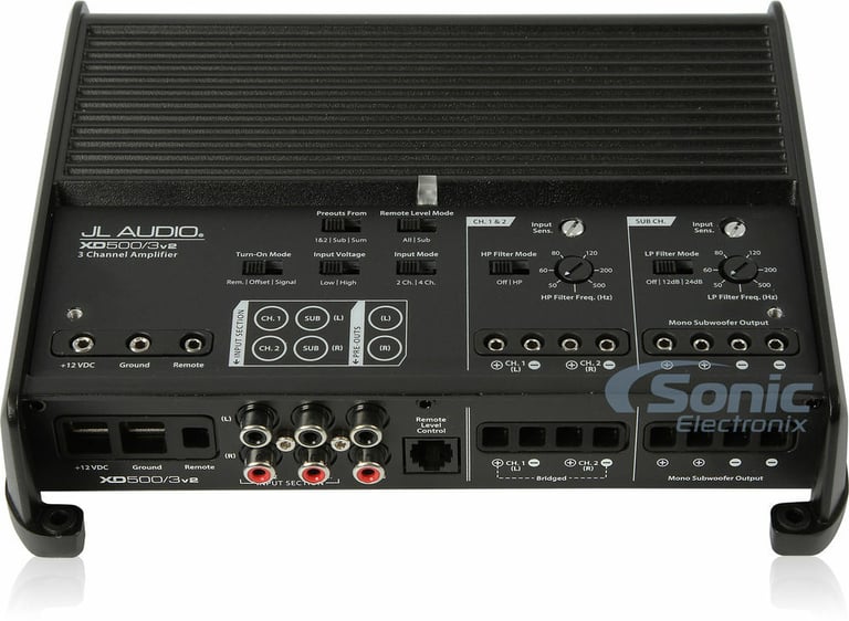 JL Audio XD500/3v2 Amplifier + High Quality NVX Amp Kit Image 4