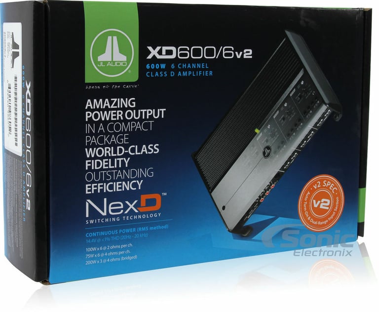 JL Audio XD600/6v2 with Amplifier Wiring Kit Image 8