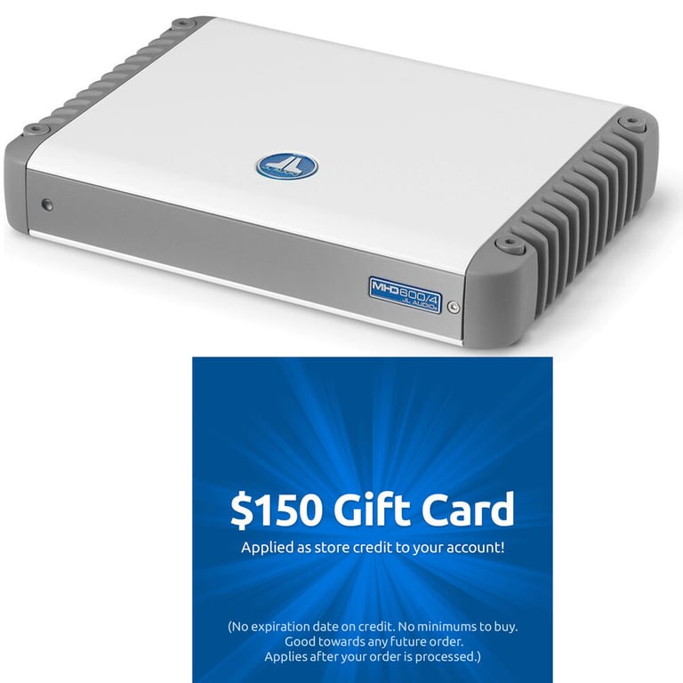JL Audio MHD600/4 + Free $150 Gift Card Image 1