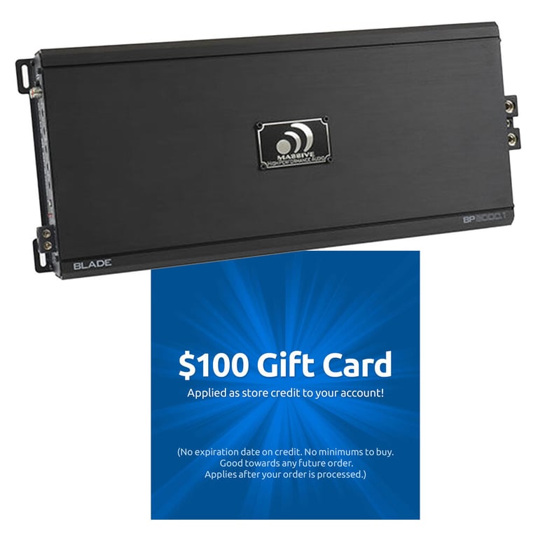 Massive Audio BP8000.1 + Free $100 Gift Card Image 1