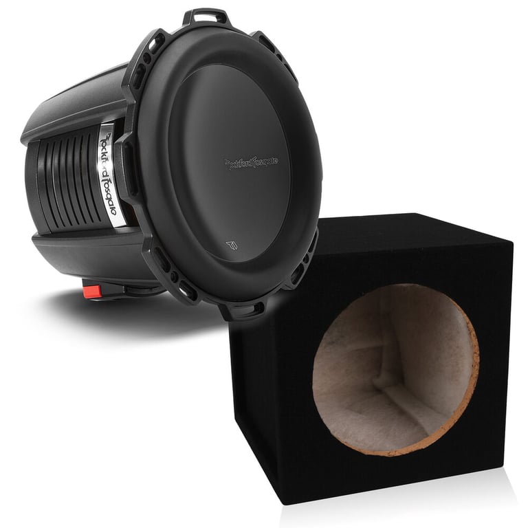 Rockford Fosgate Power T1D210 + Belva MDFS10 Subwoofer Enclosure Image 1